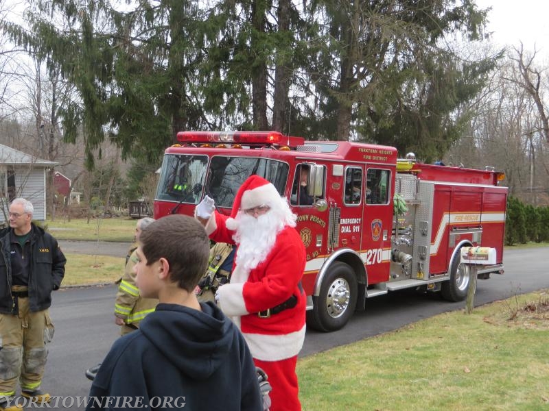 2014 Yorktown Height Engine Company Santa day